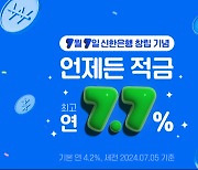 최고 연 7.7% 금리… 신한은행, 창립 42주년 맞아 ‘언제든 적금’ 출시