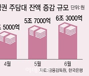 '영끌 폭발' 9억이하 쓸어담았다…가계빚 한 달 6조 급증