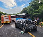 한라산 도로서 교통사고 운전자, 차 버리고 숲속으로 사라졌다