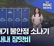 [주말날씨] 토요일 대기 불안정 소나기···다음 주 내내 장맛비