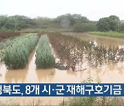 충청북도, 8개 시·군 재해구호기금 지원