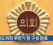 충북도의회 후반기 원 구성 완료