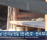 경남 1년 이상 빈집 ‘5만 4천 호’…전국 최다