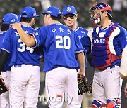 [MD포토] 9-5 승리한 삼성 '두산전 6연승'