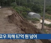 충북 호우 피해 67억 원 넘어