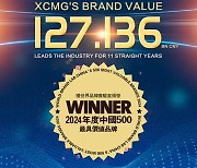 [PRNewswire] XCMG, 2024년 중국 브랜드 가치 순위 63위에 올라