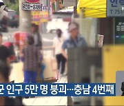 금산군 인구 5만 명 붕괴…충남 4번째