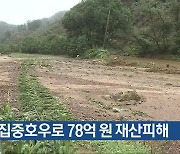 충북 집중호우로 78억 원 재산피해