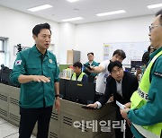 [포토] 장마철 도봉지하차도 점검하는 오세훈 시장