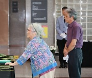 실종된 아내 눈물로 보낸 남편…예천 수해 1주기 맞아 추모행렬 이어져