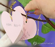 서이초 교사 사망 1주기 앞두고 마련된 추모 공간