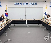 유인촌 장관, 체육계 원로 간담회 참석