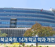 전북교육청, 14개 학교 학과 개편