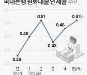 [그래픽] 국내은행 원화대출 연체율 추이