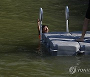 Paris Olympics Mayor Swim