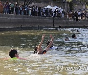 Paris Olympics Mayor Swim