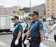 전남경찰, 보행자 중심 교통문화 정착 위한 교통안전 캠페인 실시