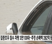 집중호우 침수 차량 3천100대‥추정 손해액 282억 원