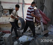 MIDEAST-GAZA-NUSEIRAT REFUGEE CAMP-DESTRUCTION