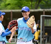 [MD포토] 심건우 '승패를 떠나 즐거운 유소년야구'