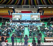 더불어민주당 첫 순회 합동연설회 결과발표