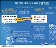 [그래픽] 마이크로소프트(MS) 'IT 대란' 발생 원인