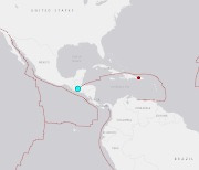과테말라 동부 규모 6.2 지진…"인명 재산 피해 보고 없어"