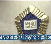 “보복 두려워 법정서 위증” 업주 벌금 300만 원