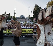 TURKEY PROTEST ANIMALS