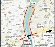 대전 유등교 전면통제 “시내버스 20개 노선 우회 운행”