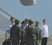 연례 한광 합동훈련 시찰하는 라이칭더 대만 총통