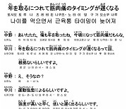 [시사일본어학원의 초단기 일본어 회화] 나이를 먹으면서 근육통 타이밍이 늦어져