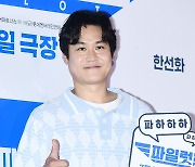 [TD포토] 김성균 '영화 대박 기원!'