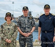 AUSTRALIA US BRITAIN NAVY CHIEFS VISIT