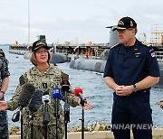 AUSTRALIA US BRITAIN NAVY CHIEFS VISIT