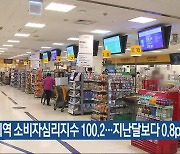 지역 소비자심리지수 100.2…지난달보다 0.8p↑