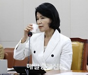 [포토] 물마시는 이진숙 방통위원장 후보자