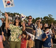 공군, 피치블랙 훈련 성공 기원 축하비행 행사