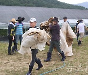 이응우 계룡시장, 엄사면 광석리 수해피해 농가 복구 지원