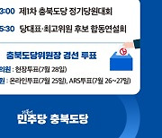 민주당 충북 정기당원대회 28일 개최…도당위원장 선출