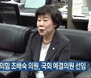 국민의힘 조배숙 의원, 국회 예결의원 선임