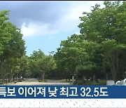 울산 폭염특보 이어져 낮 최고 32.5도