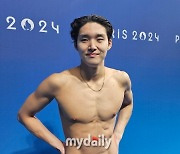 '예선 7위라니' 김우민 "떨어지면 어떡하나 생각... 오후엔 몸 좋으니깐!" 자신감 어필 [MD파리]