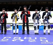 박하준·금지현 공기소총 10m 혼성 은메달 획득, 한국 첫 메달[뉴시스Pic]