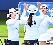 한국 여자 양궁, '올림픽 10연패 신화까지 거침없다' [사진]