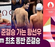 전체 4위로 준결승 가는 황선우…자유형 200ｍ 한국 수영 최초 동반 준결승