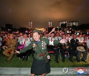 북한 김정은, 전승절 경축공연 관람