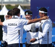 한국 남자 양궁, 중국 꺾고 결승 진출...올림픽 3연패 눈앞[파리올림픽]