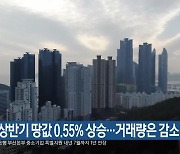 부산 상반기 땅값 0.55% 상승…거래량은 감소