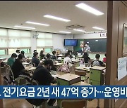 학교 전기요금 2년 새 47억 증가…운영비 비중↑